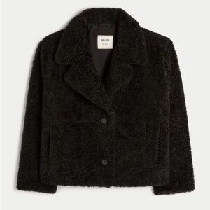 Hollister Sherpa Peacoat Black